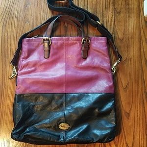Fossil leather purse